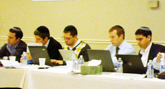 A panel during a member activity