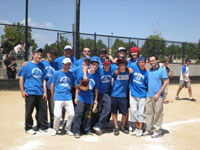 Softball team from EDOS in Denver, Colorado