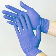 Latex gloves are helpful in keeping your nails dry